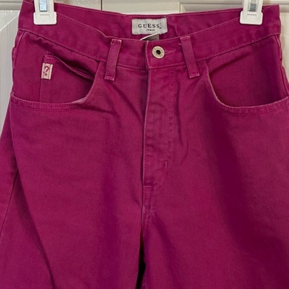 🩷Guess~Vintage High Waisted Pink Jeans - Picture 3 of 12